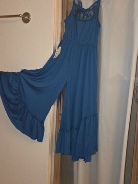 New Joyfolie Ruffled Kids Maxi Casual/Formal Dress-Pens.